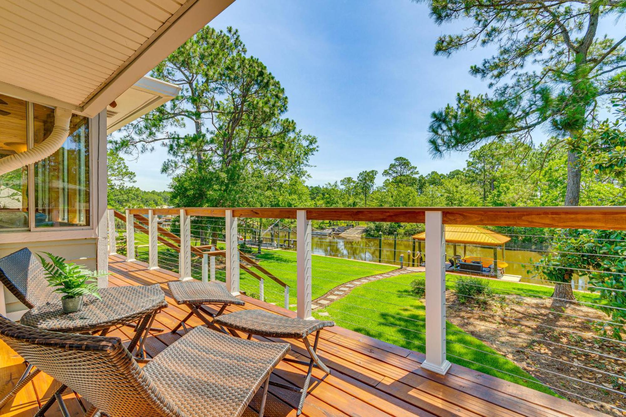Waterfront Florida Vacation Rental With Boat Dock Milton Esterno foto