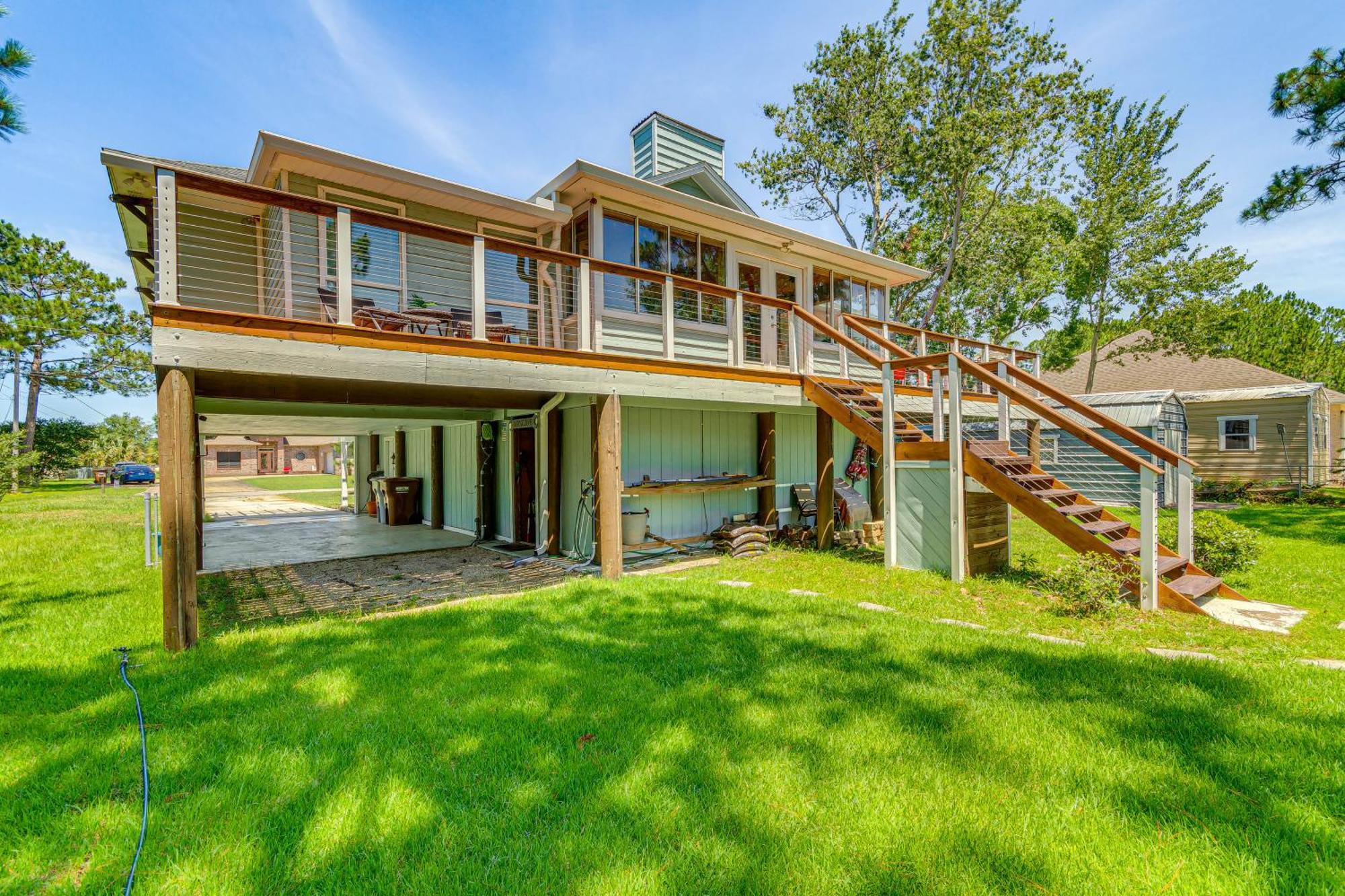 Waterfront Florida Vacation Rental With Boat Dock Milton Esterno foto